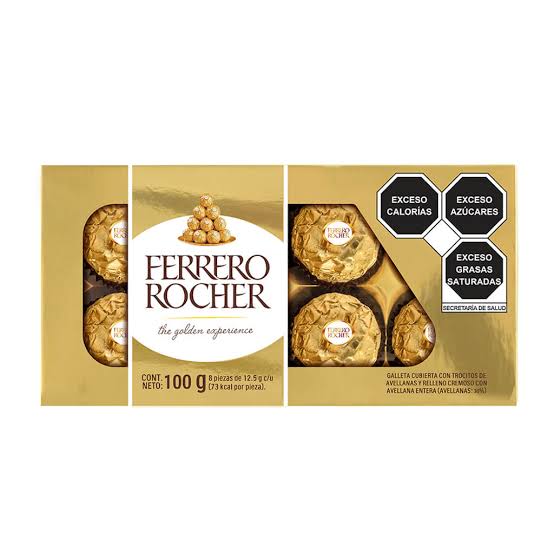 8 chocolates Ferrero Rocher