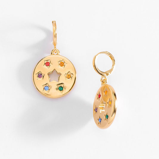 Aretes piedra de cristal