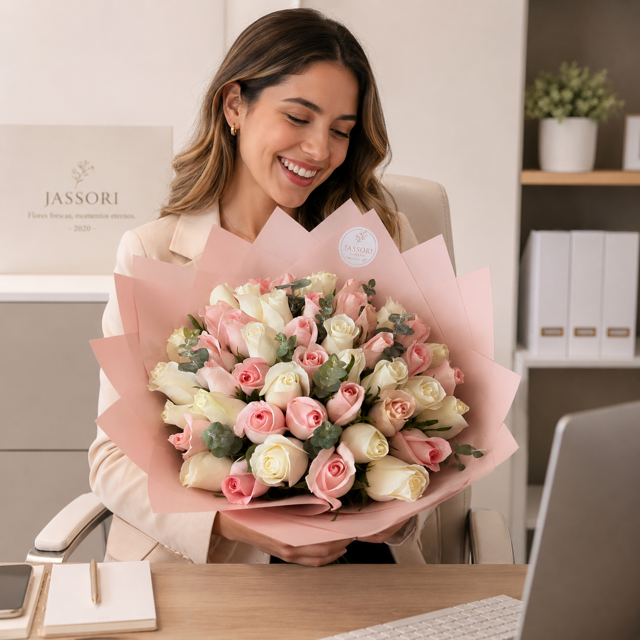Eterna Delicadeza | 50 Rosas Premium